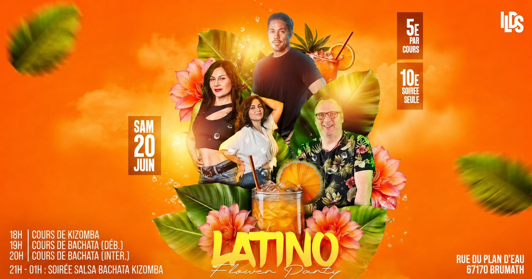 Flyer de Latino Flower Party