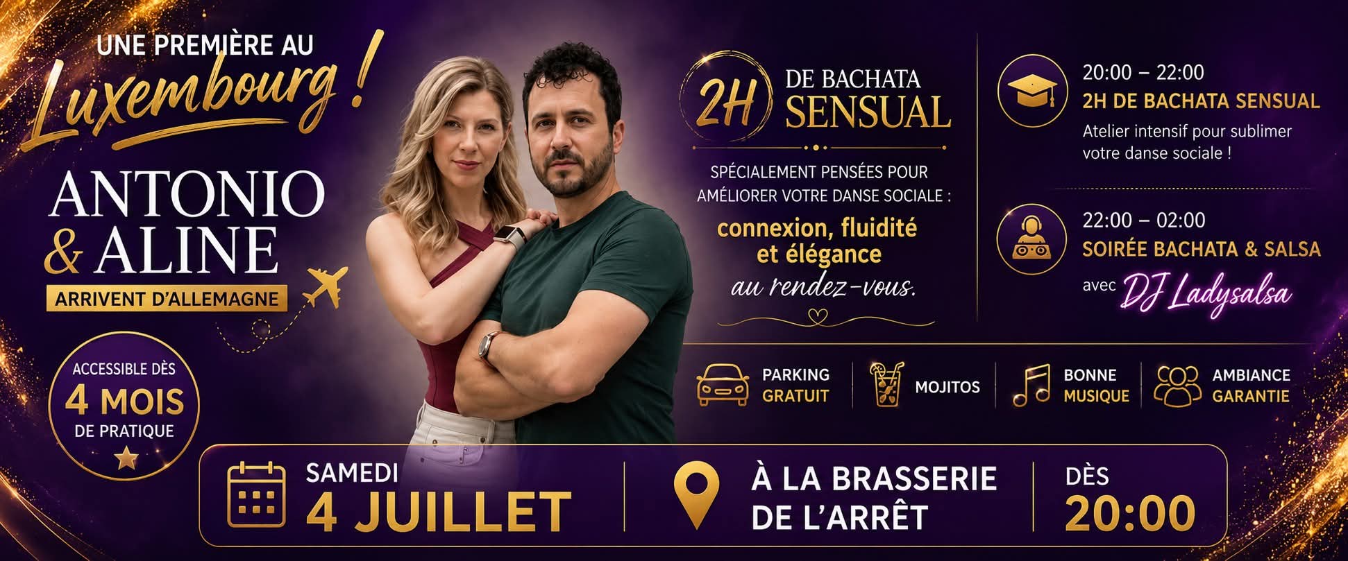 Flyer von Soirée Bachata & Salsa
