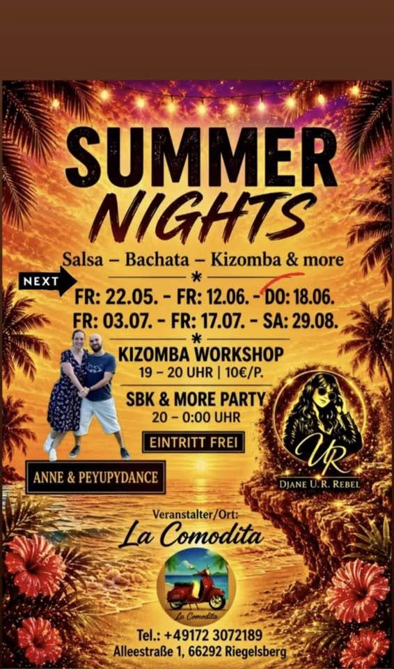 Flyer de Summer Nights