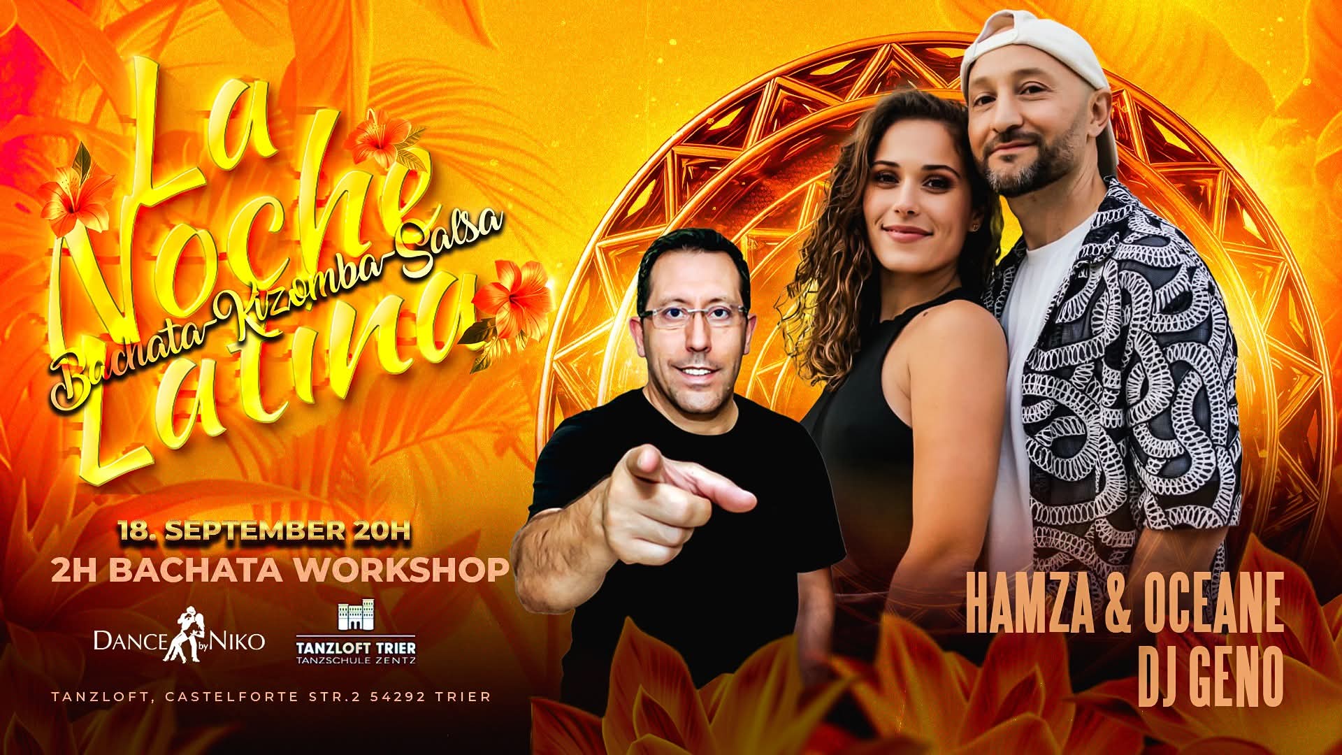 Flyer von La Noche Latina