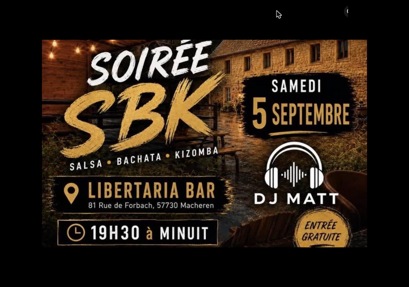 Flyer de Soirée SBK