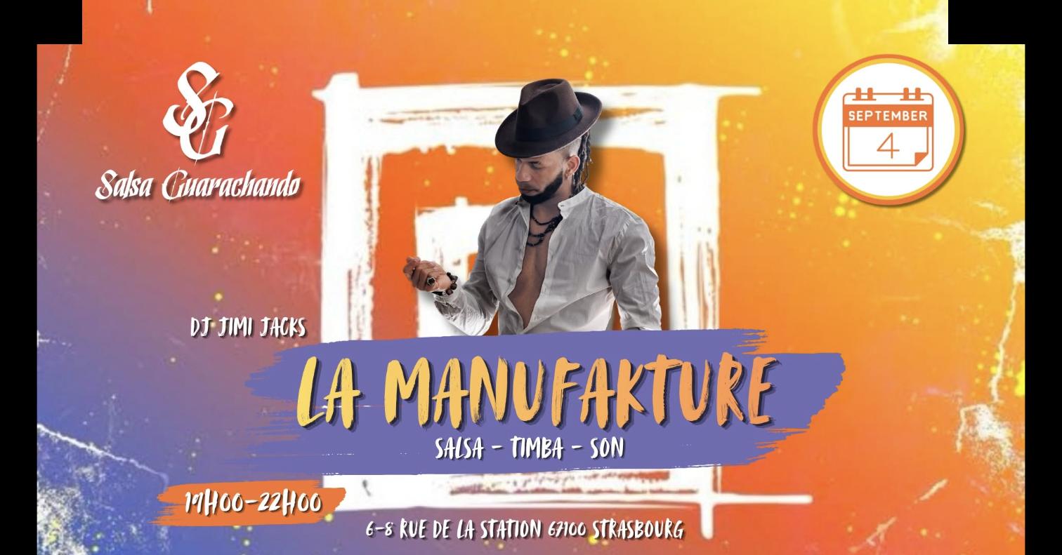 Flyer de Salsa Guarachando à la Manufakture Krimmeri