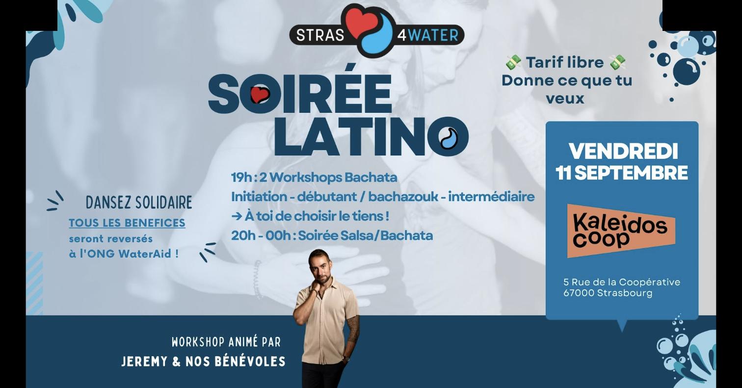 Flyer de Soirée Salsa/Bachata Caritative