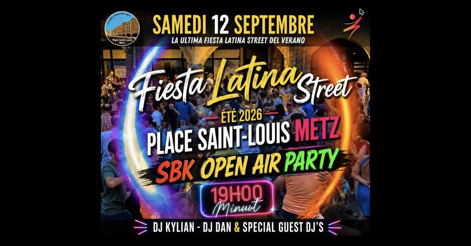 Flyer von Fiesta Latina Street – Place Saint-Louis