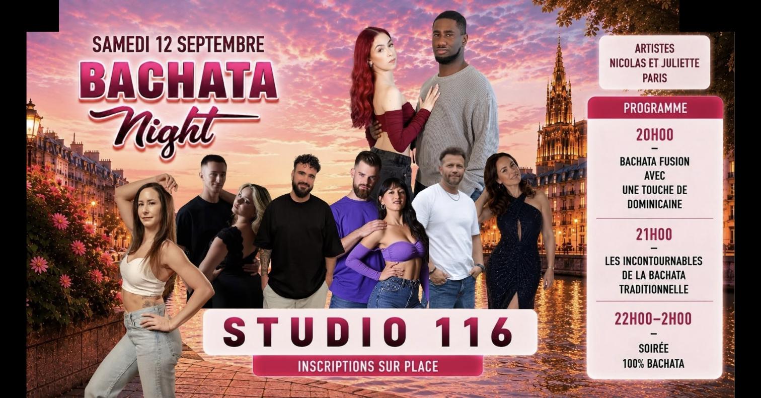 Flyer de Bachata Night Strasbourg
