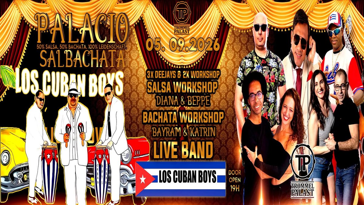 Flyer de Palacio Salbachata & Los Cuban Boys Band (Konzert)