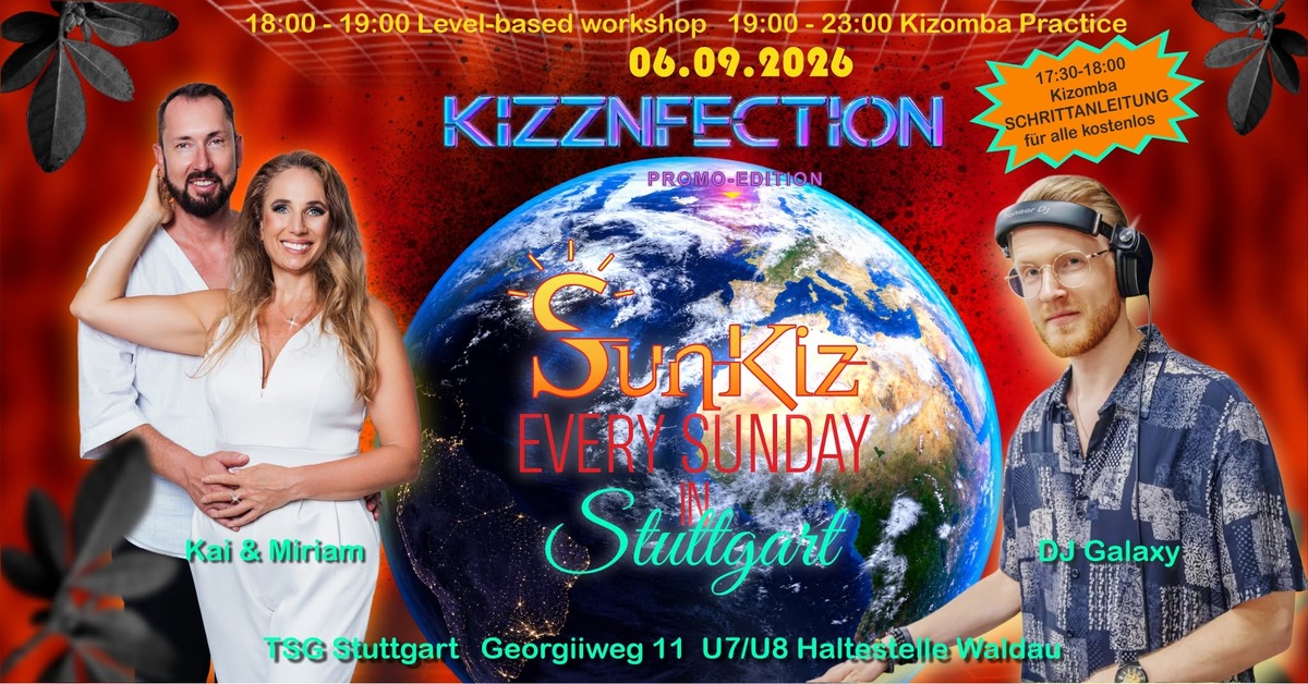 SunKiz – Sunday Weekend Kizomba + UrbanKiz flyer