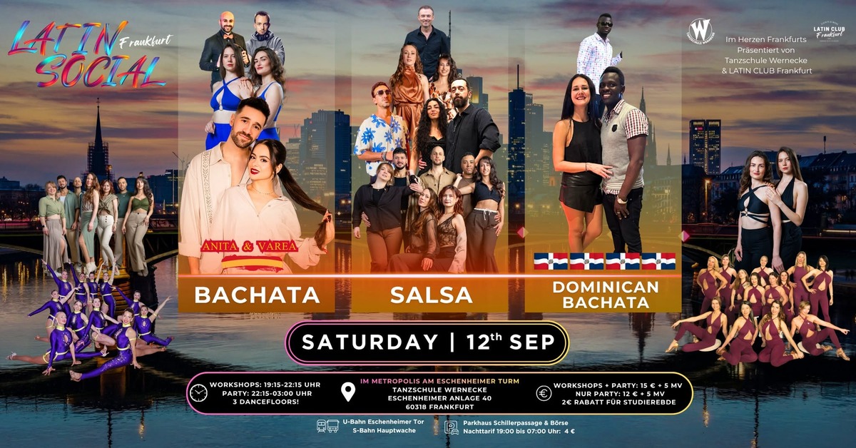 Flyer de Latin Social Frankfurt