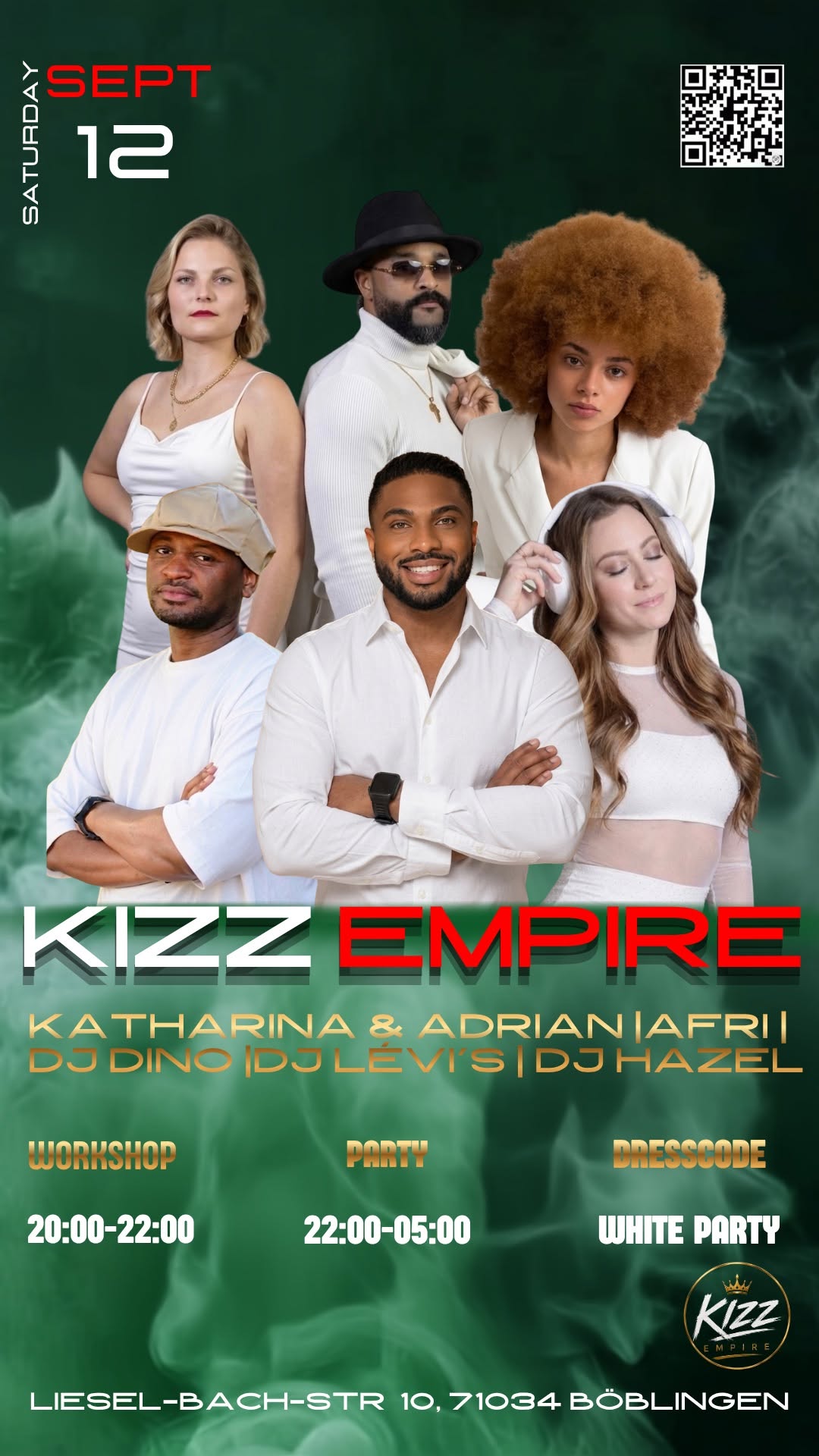 Kizz Empire – The White Night flyer