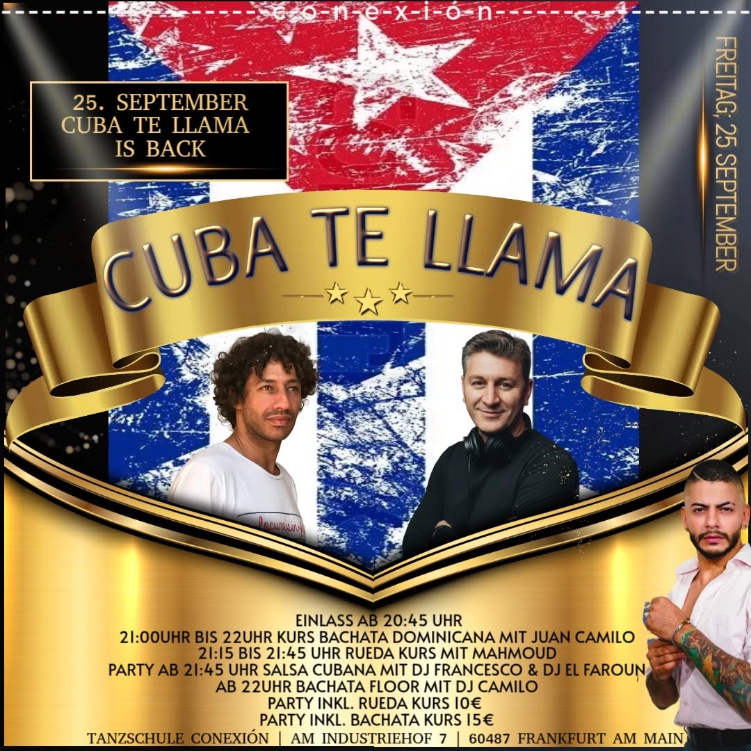 Flyer von Cuba te llama Party
