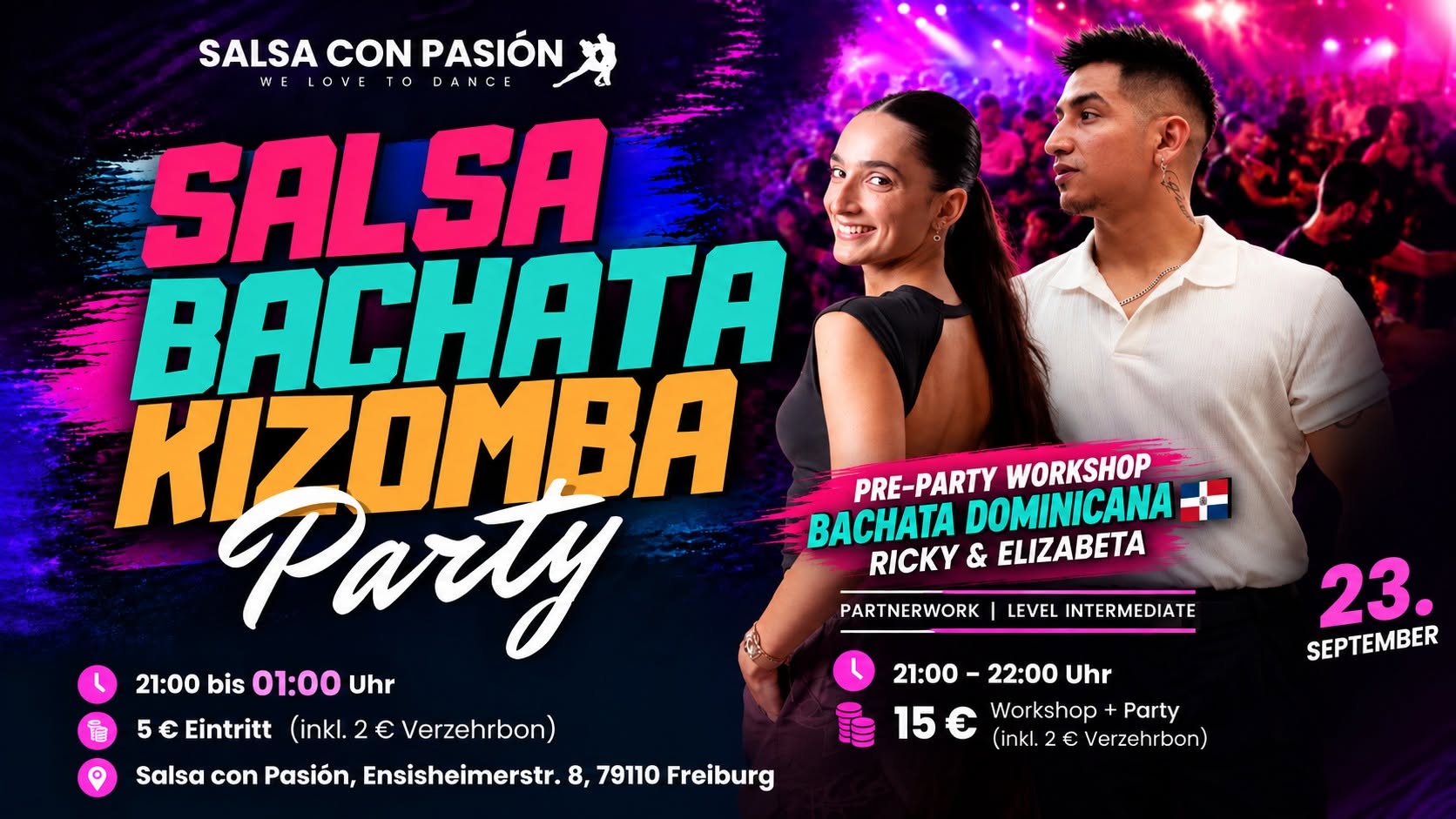 Salsa, Bachata & Kizomba Party – Comeback Special flyer