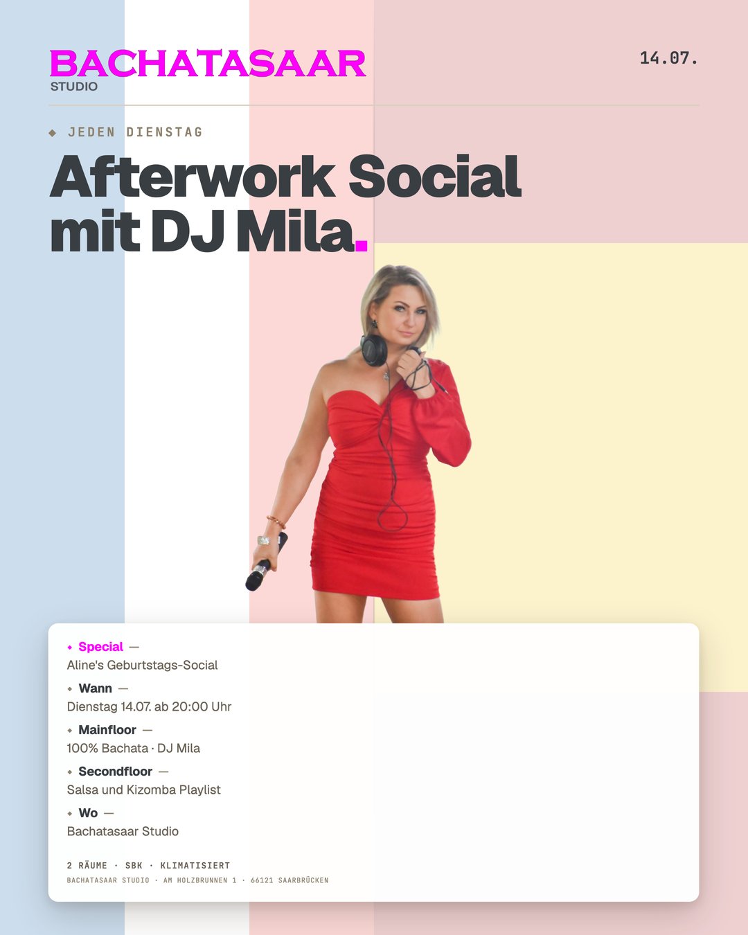 Flyer von Afterwork Social mit DJ Mila